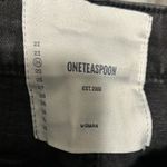 One Teaspoon  Black Swan Raw Hem Denim Mini Skirt NWT Size 24 High-Low Split Side Photo 6