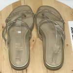 Vionic  Women's Gold Prism Sparkly Open Toe Strappy Slide Sandals - Size 10W Photo 9