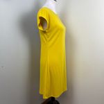 Free People Beach Rosalia Low Open Back Knit Mini Dress Golden Yellow Large Photo 3