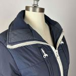 Moods Of Norway Navy Zip Up Puffer Jacket Size Medium Blue Photo 4
