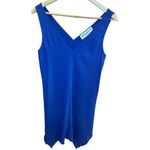 Amanda Uprichard  Revolve Designer Cobalt Blue Monty Mini Slip Shift Dress Small‎ Photo 1