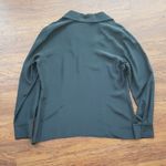 St. John  Blk 100% Silk Chic Feminine Workcore Trendy Professional Blouse Size 12 Photo 7