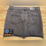 Junkfood Rock By Junk Food | Def Leppard Black Denim Mini Skirt, Size 9 Photo 3
