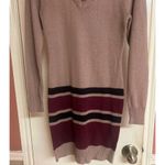 Derek Heart  M Long Sleeve Color Block Cross Front Sweater Dress Photo 1