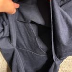 Amazon ‎ Nursing Navy Blue Cutout Cold Shoulder Tunic Top Size S Short Sleeve Photo 3