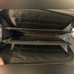 Black Canvas Pink Peacock & Floral Embroidered Zippered Wallet Photo 4