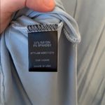 Alison Andrews  sky blue swing high neck tank Photo 3