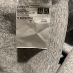 Uniqlo  Shirt Womens Medium Mock Neck Gray Quarter Sleeve Minimalist Modest Photo 3