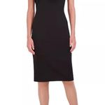 Eliza J Bow-Trim One-Shoulder Sheath Cocktail Dress in Black 18 Photo 0