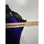 Victoria's Secret Vintage  Small Nightgown Slip Purple Black Lace Sexy Polyester Photo 11
