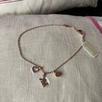 Michael Kors 3-PC Charms MK Logo 2 Hearts Rose Gold Brass NecklaceNWT MKJ7800791 Photo 9