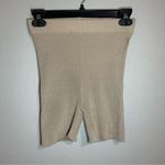 Princess Polly neutral tan ribbed biker shorts women's size small / medium Photo 1