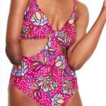 Tabitha Brown Pink Cut out Paisley Print Swimsuit Tummy Control Pink One Piece Size 24W Photo 7
