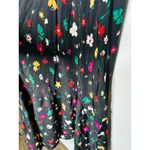 Ralph Lauren POLO  Black Floral 100% Silk Nime Midi Dress Size 8 Photo 13