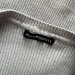 Brandy Melville Grey Blue Rib Cropped Top Photo 4