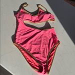 Aerie  Pink and Gold One Piece Swimsuit Photo 0