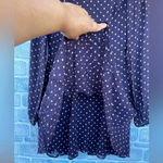 Reformation  Viscose POLKA DOT Print V-BACK Balloon Sleeve WESTWOOD MINI Dress 0 Photo 4