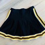 Vintage 80s Womens Mini Skirt Cheeraleader Size S/26 W MIcro Mini Pleated Black Photo 1
