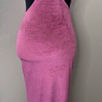 Lilyful Pink velvet cutout maxi dress Photo 0
