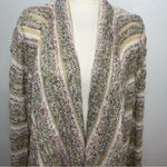 Knox Rose  Boho Striped Drape Open Front Cardigan Sweater Women’s Large‎ Photo 4