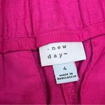 A New Day Women's High-Rise Tailored Linen Shorts - Pink size 4 pink Photo 2
