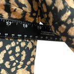 Very J Women's Dress Size L Black Brown Animal Print Short Sleeve Casual Photo 3