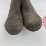 Vionic Paloma Suede Leather Wedge Ankle Boots Booties: Greige (Grey/Beige) Photo 3