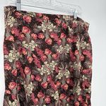 Nicole Miller Floral Midi Elastic Waist Skirt Y2k Size 14 Photo 1