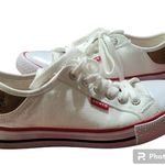 Levi Strauss White Canvas Sneakers Size 6.5 Photo 0