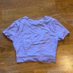 ZARA Lavender Twist Front Crop Top Photo 2