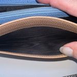 Gucci  Pebbled Calfskin Swing Continental Wallet Light Beige Baby Blue Interior Photo 11