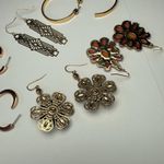 Dangle Drop, Hoop Mix Pierced Earrings Lot Of 5 Costume Jewelry Photo 14