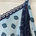 Aerie | Aztec Floral Blue Lace Lingerie Slip S Photo 2