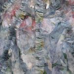 Mac Duggal   8098 Blue Floral Long Sleeve High Neck Ruffle Midi Dress Photo 8