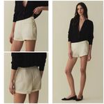 💕DOEN Avon Short Ultra High Rise Cuffed Hem Sailor Shorts Magnolia Ivory 6 NWT White Photo 1