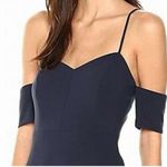 Likely NWOT, , Navy off the shoulder dress, size 6 but runs small Photo 4