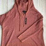 Alison Andrews High/Low Hooded Sweater Dusty Pink Size L NWT Size L Photo 0