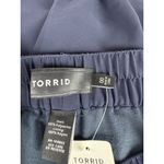 Torrid *New Chiffon Wide Leg Pant Womens M/L 00 Navy Blue Summer Resort Travel Photo 6