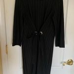 Massimo Dutti Mossimo Dutti Tricot pinstriped dress. Size Medium Photo 3