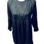 Aritzia Wilfred Boho Midi Black Dress Sz S Photo 4