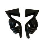 Abound  Women’s Black Block Heel Crossover Strap Heels Sandals Size 6.5 Photo 2