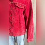 Coldwater Creek Red Suede Jacket Beaded Details western Large boho See description Photo 6