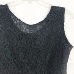 Womens Cropped Stretch Lace Top Small Witchy Goth Fairygoth Coquette Whimsigoth Black Photo 6