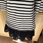 Kate Spade  Broome Street Dot Eyelet Stripe Dress Size‎ Medium Striped Layered Photo 3