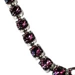 Handcrafted bracelet with amethyst Swarovski crystal Silver Photo 4