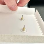 BaubleBar  Disney Pluto Earrings New Gold Post Secure Lock Backs Enamel Photo 3