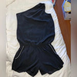 Ramy Brook Silk One-Shoulder Romper Photo 1