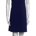 Chiara Boni  Navy Rosario Shift Dress Grommet Detail Size 8 Photo 0