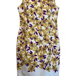 Hobbs London  Floral Yellow and Purple Dress Photo 3