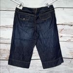 Loft Ann Taylor NWT Size 16 Blue Denim Low Rise Wide Leg Cropped Jeans Photo 1